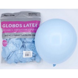 GLOBO AZUL PASTEL 30CM